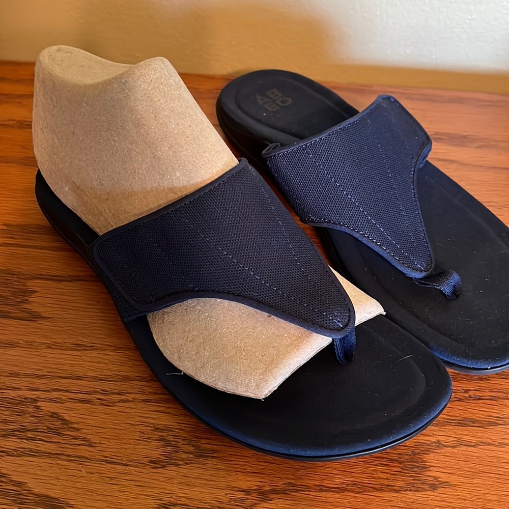 Abeo womens 8.5 navy sandals Buffy neutral